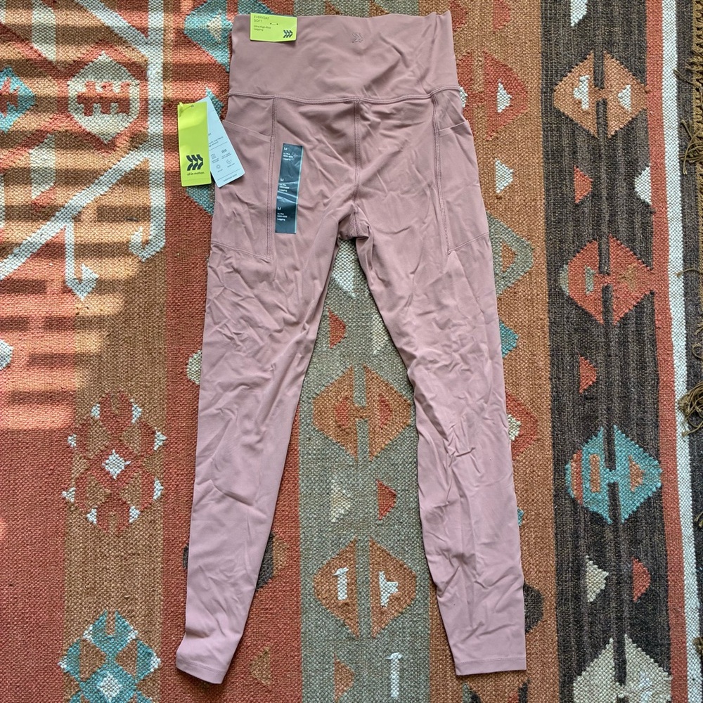 All in Motion Dusty Pink Leggings Medium
